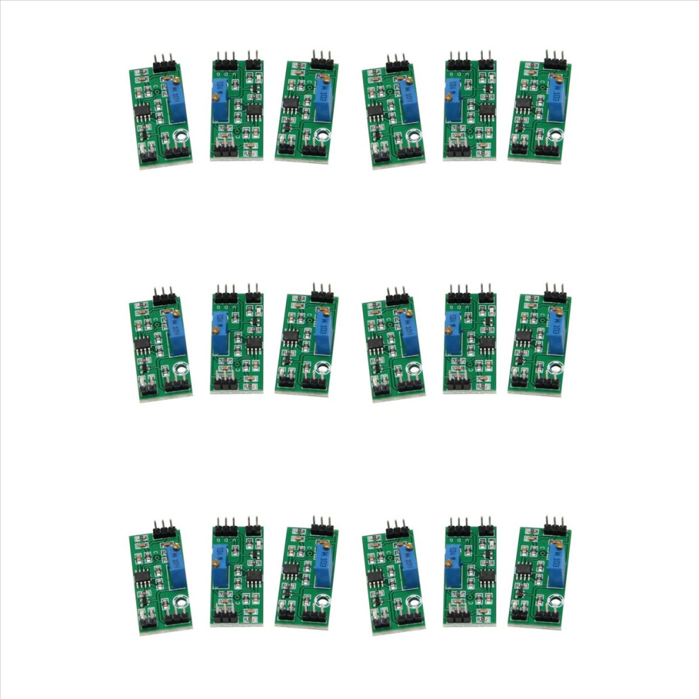 18Pcs Lm393 3.5-24V Voltage Comparator Module With Led Indicator High Level Output Analog Comparator Control 4853796351780