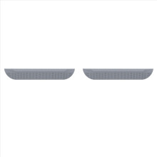 2X Universal Robot Vacuum Sweeper Sill Bar Step Ramp Climbing Mat Vacuum Cleaner Replacement Accessories Gray