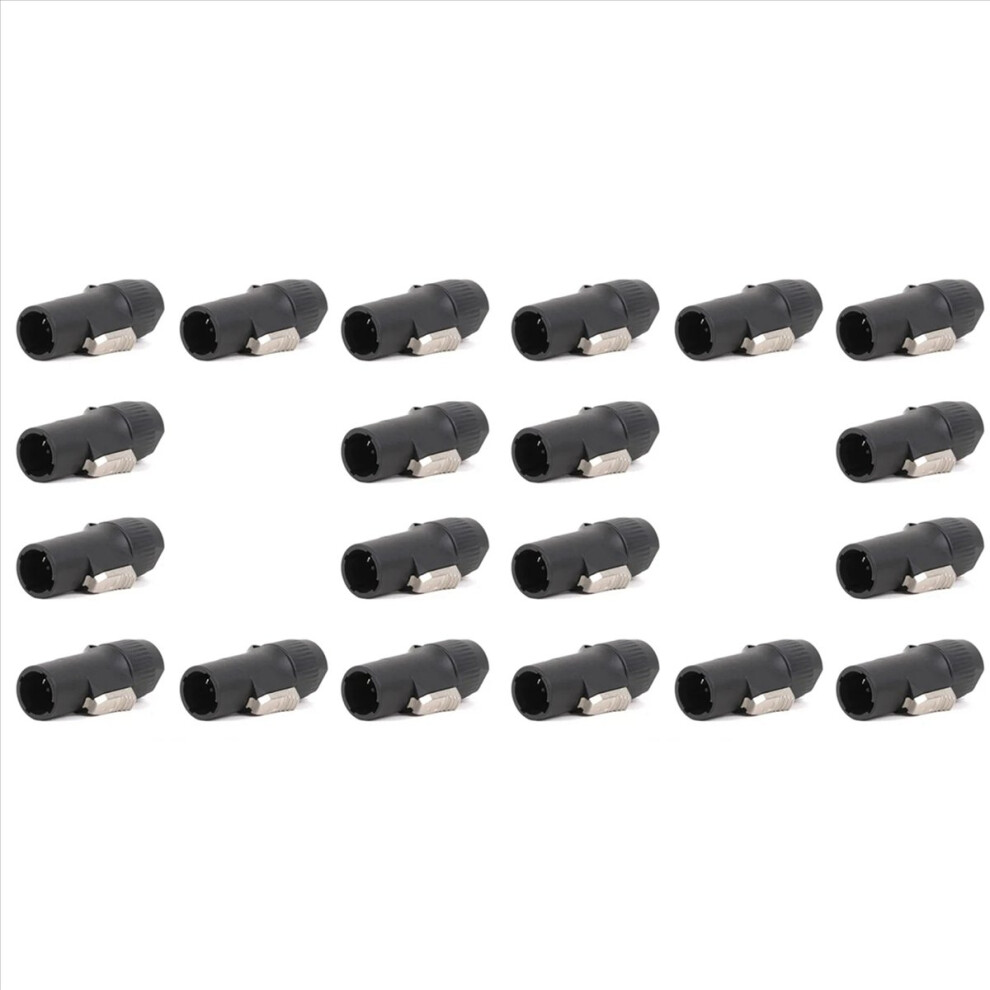 20pcs 3Pins True Locking Connector Male Plug Jack NAC3FX-W NAC3MX-W PA66 Material IP65 Grade Waterproof-image-OPC-PN7M7QY-NEW