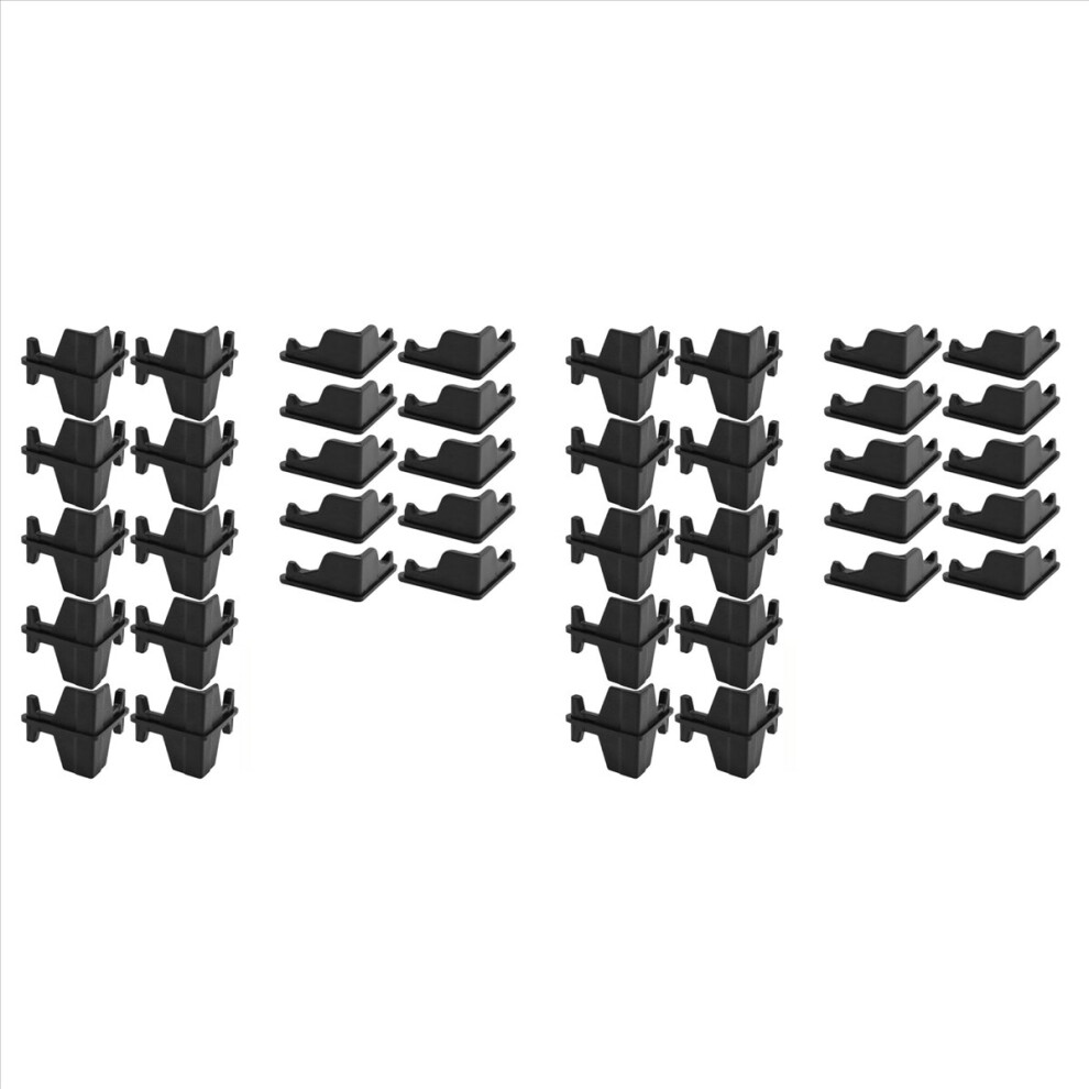 40Pcs Post Inserts Connectors For Shelf Heavy Duty Shelving Unit - Plastic, Injection Molded, Sturdy & Strong Support 4853796375922