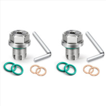 2set M14.1-1.5 X 15mm Oversize Piggyback Oil Drain Plug, Stainless Steel Self Tapping Oil Pan Thread Repair Kit
