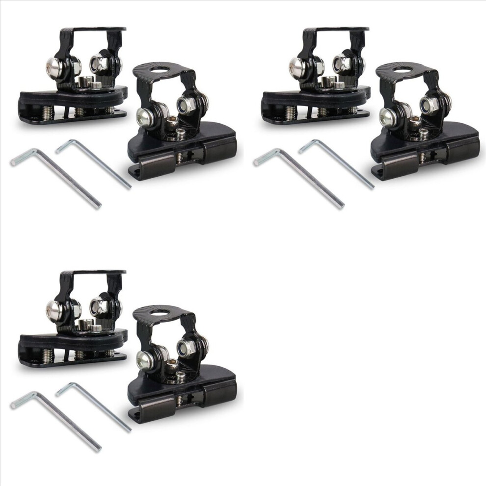 Universal Led Bar Mounting Brackets, Adjustable Hood Pillar Mounts, Led Work Mount Bracket Clamp Holder 6Pcs Light 4853796372655