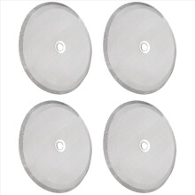 4 Pcs 4 in Stainless Steel Replacement Coffee Filter Mesh,for 1000 Ml ,8 Cup French Coffee Makers and Tea Machines