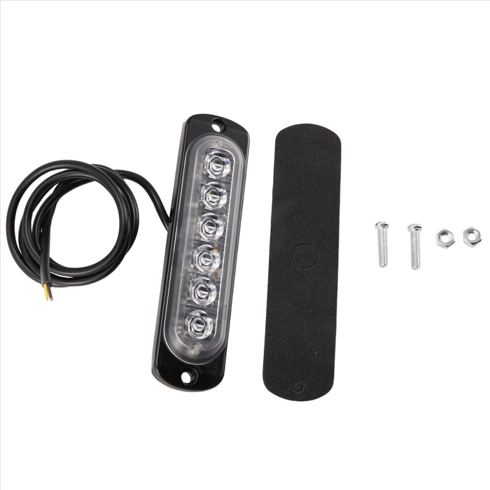 12V-24V 6Led Flash Emergency Car Vehicle Warning Strobe Flashing Light/Blue 4852509393956