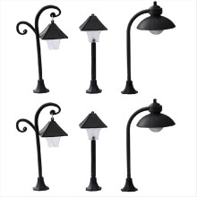 Mini Street Lamp Model Railway Train Stamp Mini Street Lamp Christmas Miniature Street Lamp Model