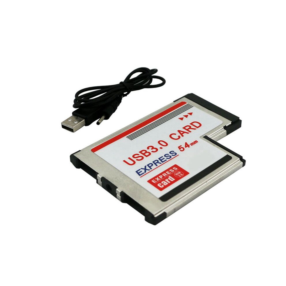 Express Card 54Mm To Usb 3.0 X 2 Port Expresscard Pci-E To Usb Adapter Converter For Laptop Notebook 4852509392003