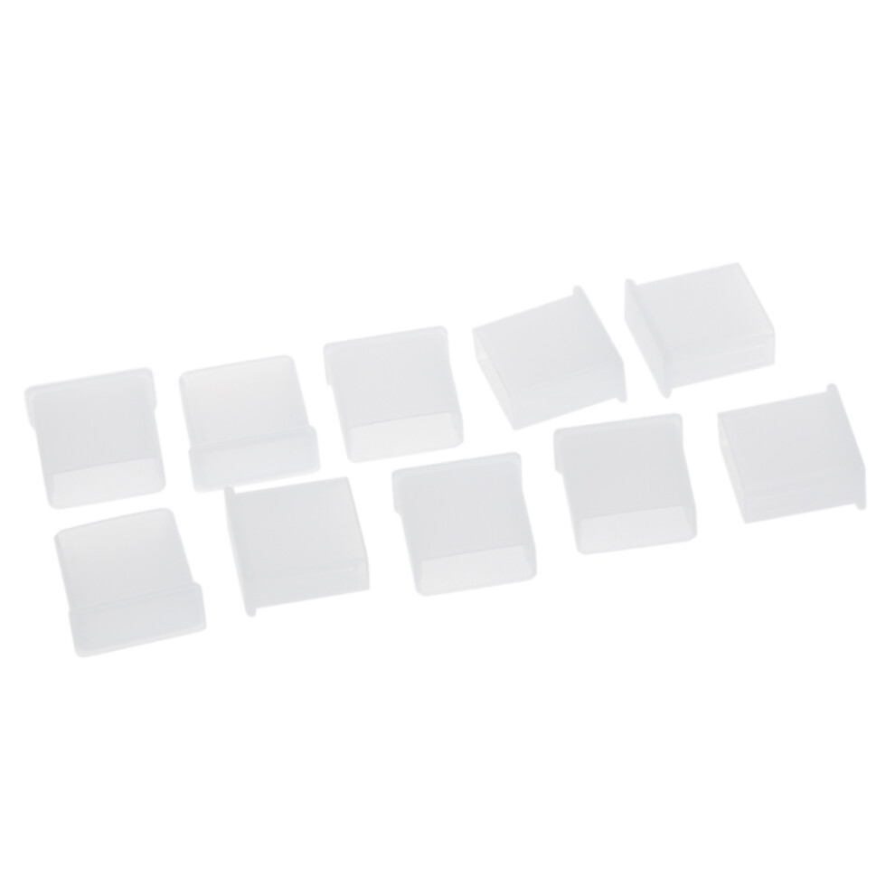 10Pcs Clear Plastic Usb Type A Plug Dustproof Plug Stopper Protection Cap 4852509390054