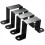 4pcs Strap Post Ties Black Deck Fence for Post U Bracket,Can Be Fence Post Brackets for Metal Posts 1