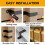 4pcs Strap Post Ties Black Deck Fence for Post U Bracket,Can Be Fence Post Brackets for Metal Posts 3