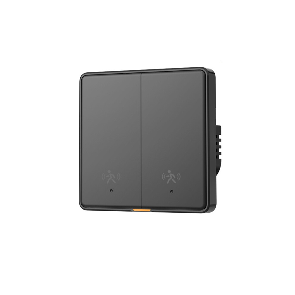 Tuya Smart Wifi Light Switch With 5M Radar Human Motion Detection Alarm Sensor No Need Neutral Wire Switch 2Gang 4852509304945