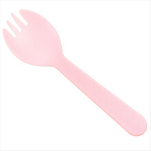 Disposable Plastic Fork and Spoon Individual Packaging for Ice Cream and Yogurt Fruit Salad Fork and Spoon B