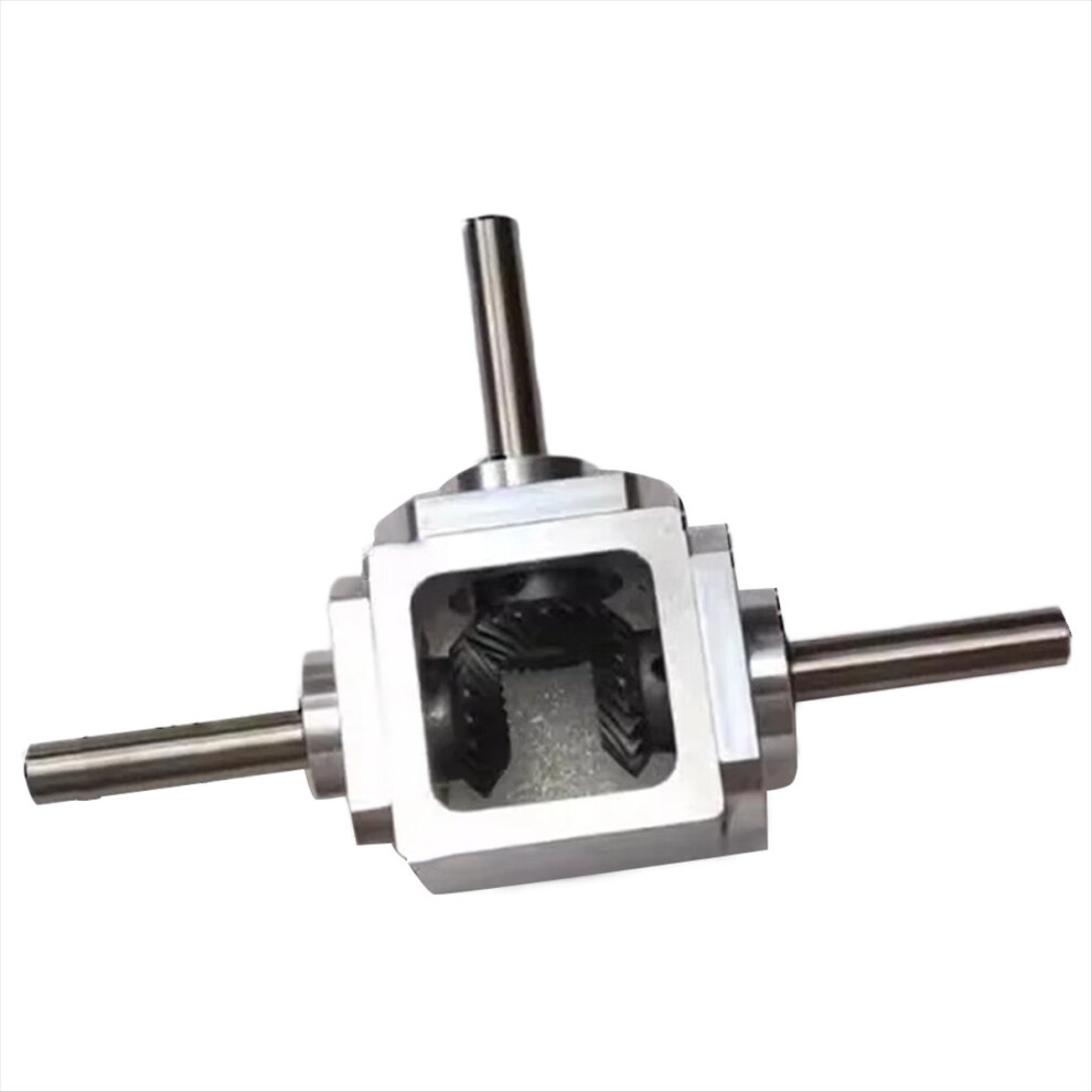 1:1 Commutator Right Angle Drive 1M 20T 8Mm Spiral Bevel Gear Reducer Reverse Dual-Output 4852509301395