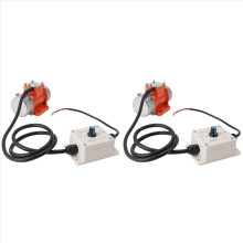 2X 12V Vibration Motor Aluminum Alloy 4000RPM Adjustable Speed Brushless DC Concrete Vibratorfor Equipment (15W)