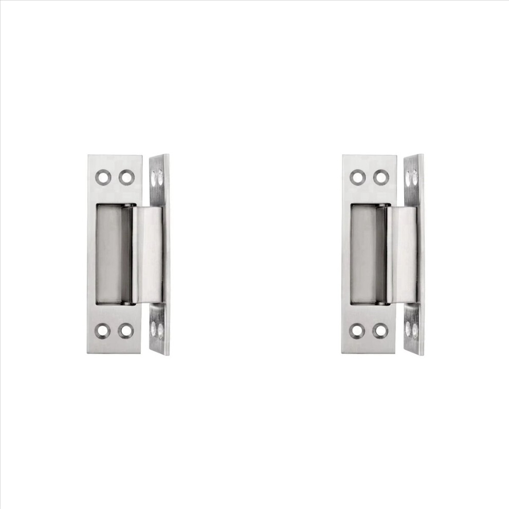 2Pcs 4-Inch Concealed Door With Concealed Stainless Steel Wooden Door Concealed Door And Hinge Hidden Hinge Silver 4853796373331