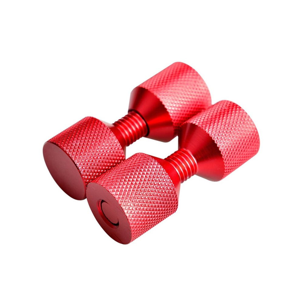 1-1/8Inch Two Hole Pins 6061 Aluminum, Anodized Oxide Red Finish, Light Weight 2 Hole Flange Alignment Pin Set, 4Pcs 4852509320952