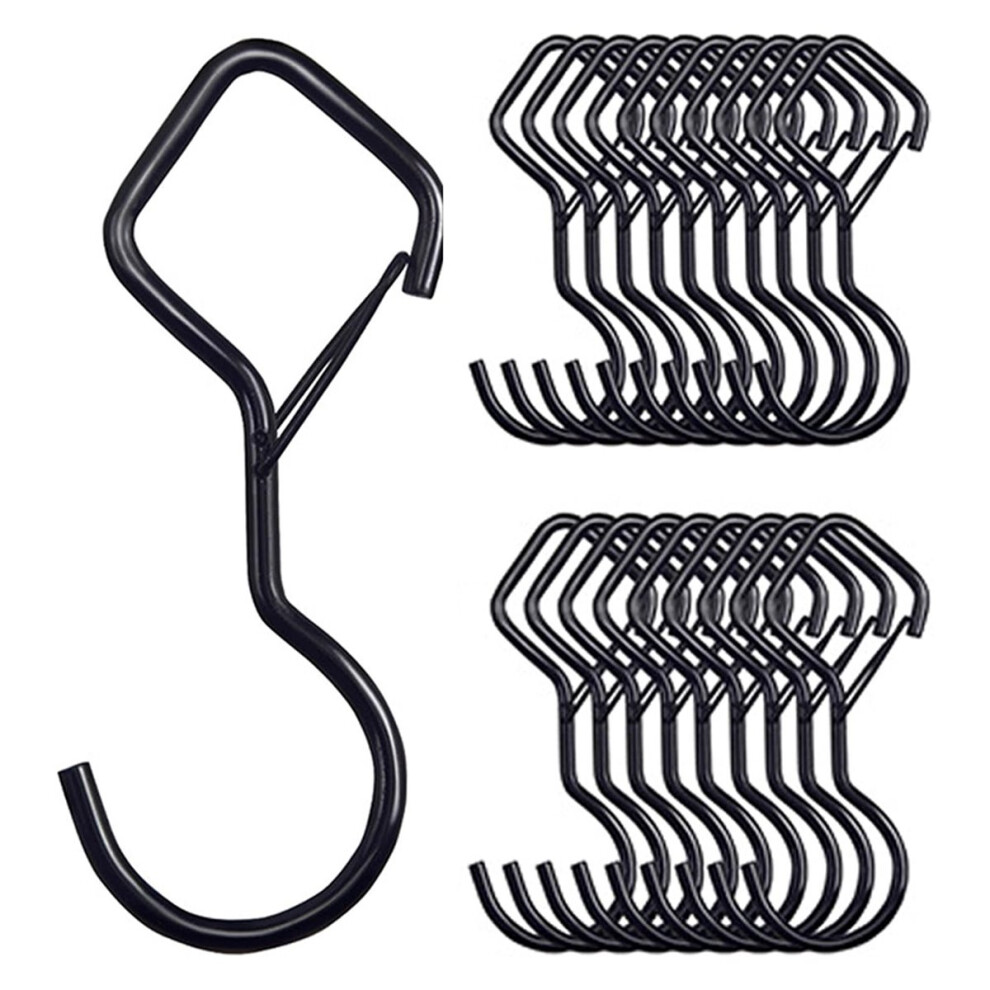20 Pcs S Hooks For Hanging Heavy Duty 3.5-Inch Heavy Duty Metal S Hook For Hanging Plants Pot Pan 4852509317105