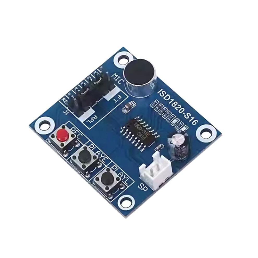 Isd1820 Voice Recording Module With Microphone And Loudspeaker High-Quality Sound Recording And Playback Board 4852509323663