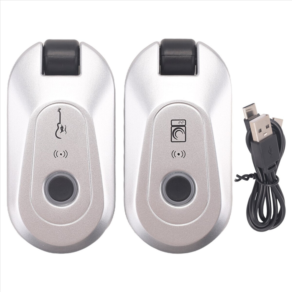 Uhf Guitar Wireless System Transmitter Receiver Built-In Rechargeable Wireless Guitar Transmitter For Electric Guitar 4852509399460