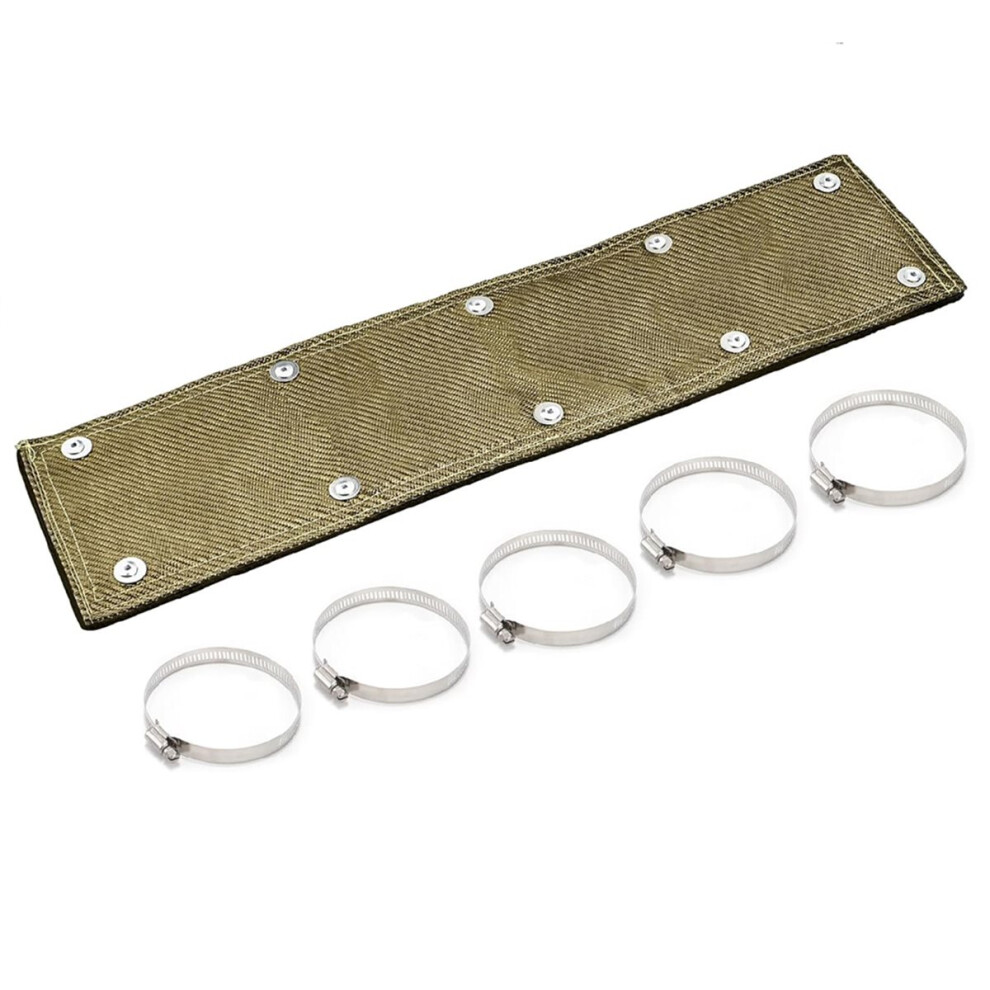 Exhaust Pipe Insulation Sleeve High-Temperature Fire-Retardant Exhaust Manifold 1200F Automotive Accessories 4852509329139