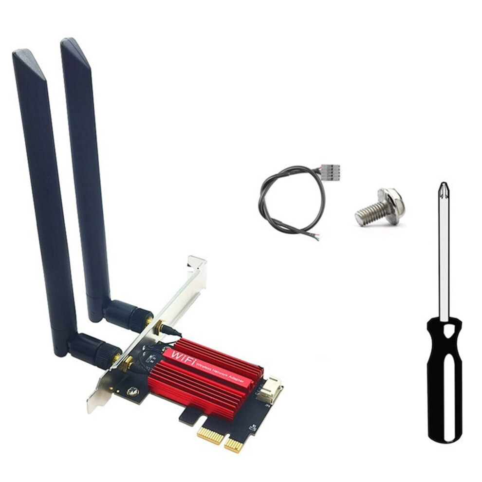 Ax200 3000Mbps Wifi 6 Pci-E Bt5.2 Dual Band 2.4G/5Ghz Gaming Wireless Pcie Card Adapter 802.11Ax For Win 10/11 Desktop 4852509339473