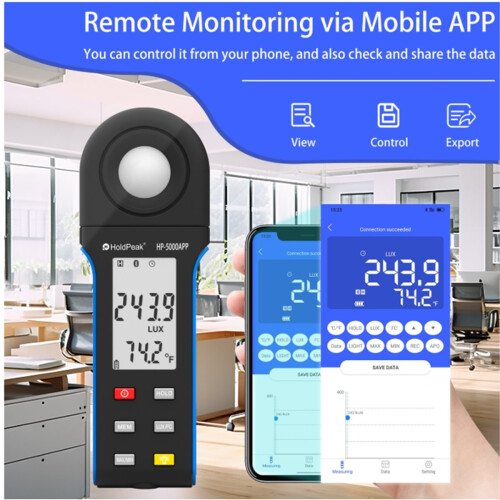 Luxmeter with Mobile APP Versatile Accurate and Feature-Rich for Professional Light Measurement and Analysis 2