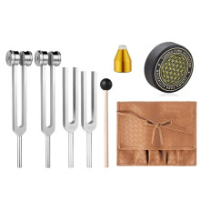 Tuning Forks for Healing(528Hz, 432Hz, 136.1Hz, 128Hz),Weighted & Unweighted Tuning Forks Set for Chakra/Sound/Yoga