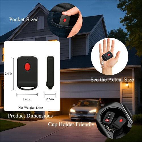 2pcs 300MHz 10 Dip Switch for Linear Multicode Garage Gate Door Opener Remote Control,Replacement for 3089,3070,308911 1