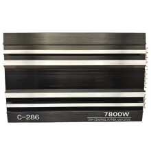 Car Audio Amplifier 7800W 4-Channel Car Audio Amplifier 12V Digital Stereo Surround Passive Subwoofer