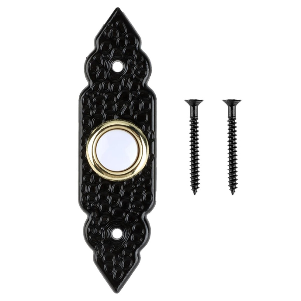 Vintage Style Wired Doorbell Button With Glow, Universal And Easy Installation, Classic Brass Finish For Home 4852509357705