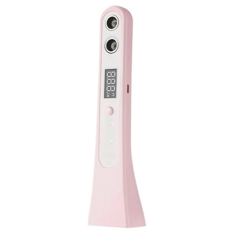 Pink Ultrasonic Portable Stadiometer With Led Display For Accurate Body Height Measurement
