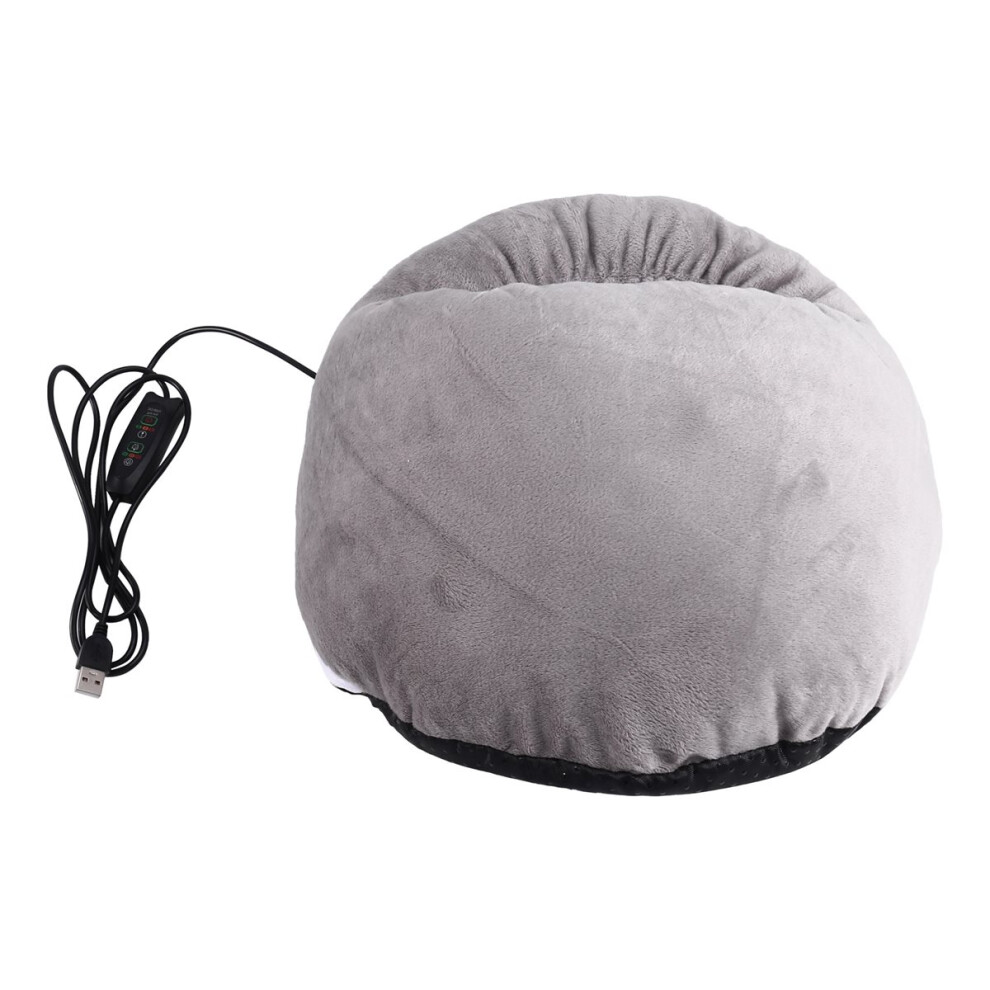 Gray Usb Foot Warmer, Pluggable Charging Treasure, Heating In Winter, Simple Electric Foot Warmer, Plush Foot Warmer