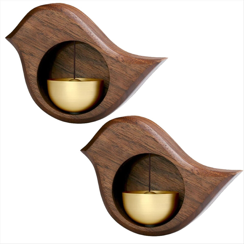 Landscape Bell Wooden Door Bell Entrance Alert Windbell For Home Japanese Style Wooden Wind Chimes Magnet Doorbell Decor 4852352358782