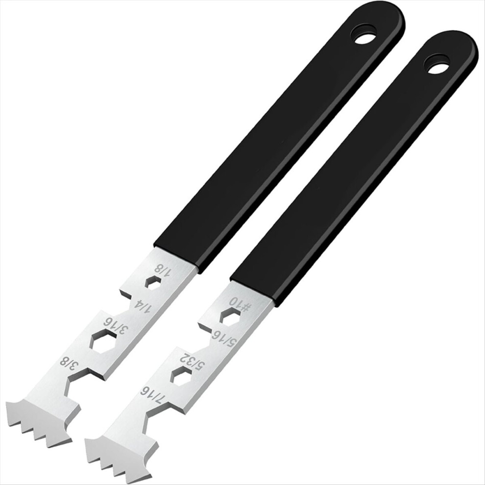 2-In-1 Paver Removal Tool With Hex Wrench, 2Pcs Set Paver Puller Tool With Double Joint Scrapers, Micro-Tooth Groove 4852352349100