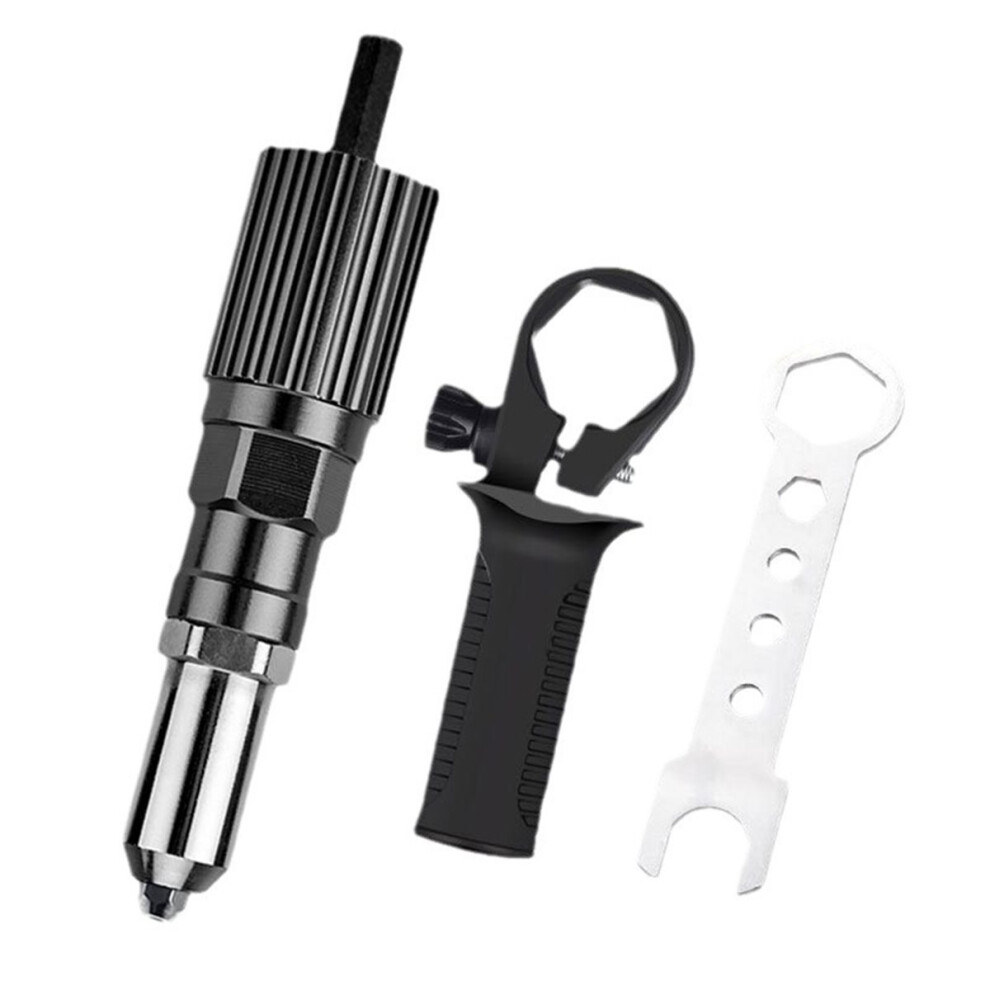 Electric Riveting Adapter, Rivet Tool Rivet Drill Attachment Power Drill Tool Kit Cordless Rivet Tool Blind Rivets 4852509357538