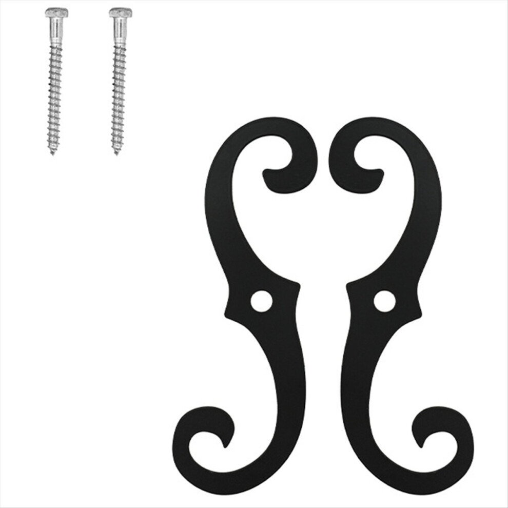 Cast Iron Shutter Fasteners Shutter Dog Holders External Shutter Tieback Hardware Including Mounting Screws 4852352366398