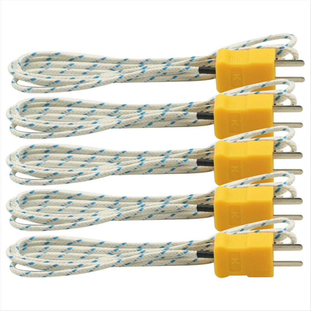 5Pcs 1M Wire Measuring Temperature K Type Thermocouple Sensor Digital Probe Tester 4852352377240