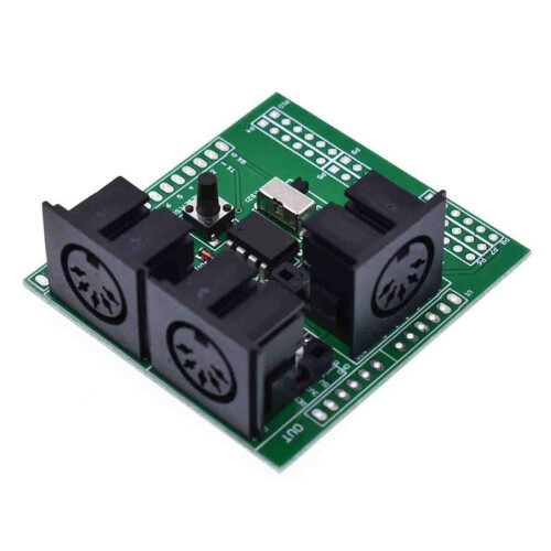 MIDI Shield for Musical Interface Board with MIDI in/OUT/THRU Ports Ideal for Microcontroller Music Projects 2