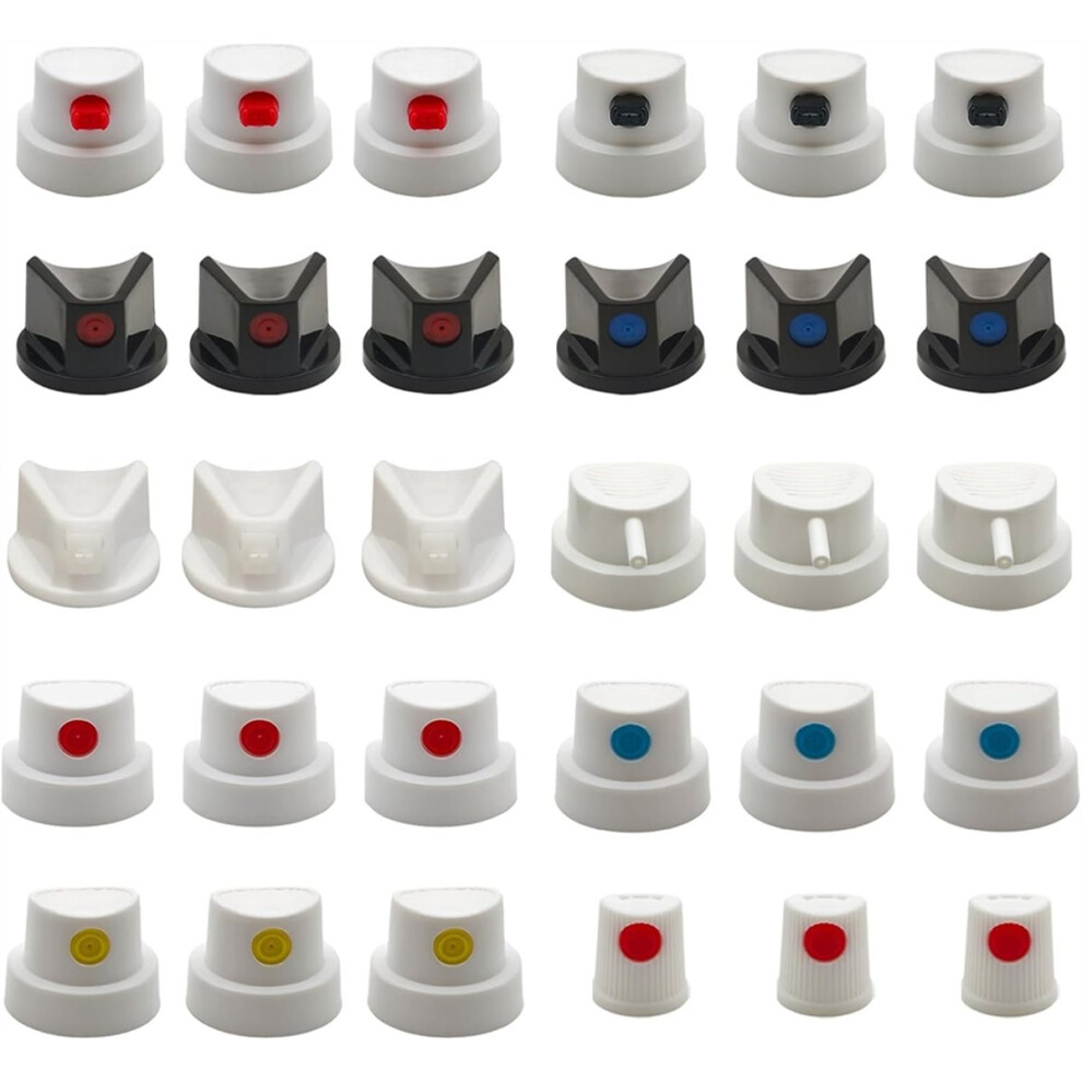 30 Pack Nozzle For Male Cans - Universal Nozzles For Cans Bottle Nozzle Replacement - Diy Paint Art And Home Improvement 4852509343852