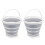 Foldable Buckets - 10L Capacity for Camping, Car Washing, Gardening, Multi-Purpose Use 2-Pack 1