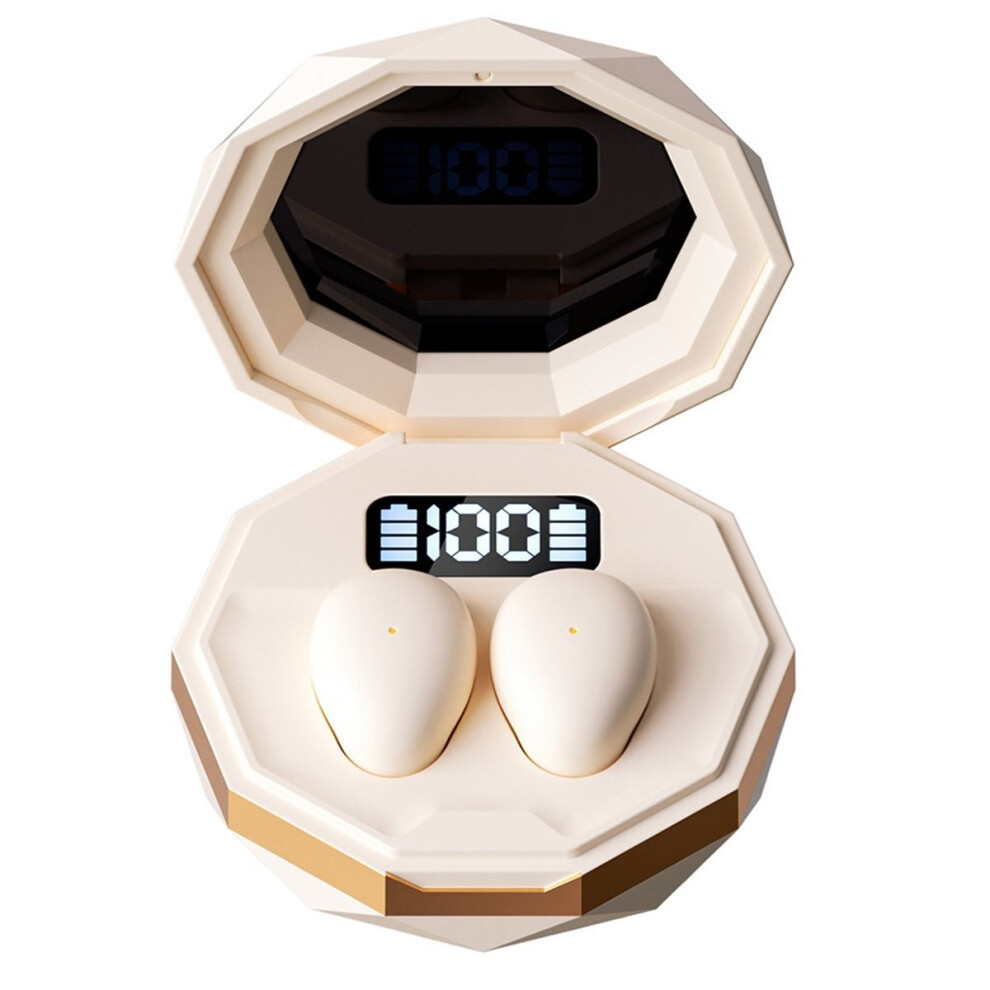 Wireless Bluetooth Sleep Earbuds Ear Buds,Mini Sleep Earphone Small Design For Side Sleepers Earphones Beige 4852352393660