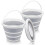 Foldable Buckets - 10L Capacity for Camping, Car Washing, Gardening, Multi-Purpose Use 2-Pack 3