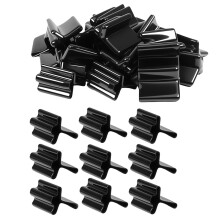 50 Pcs Safe T Post Caps, T Post Caps Safety, Vinyl T Post Topper Safety T Post Caps, Black