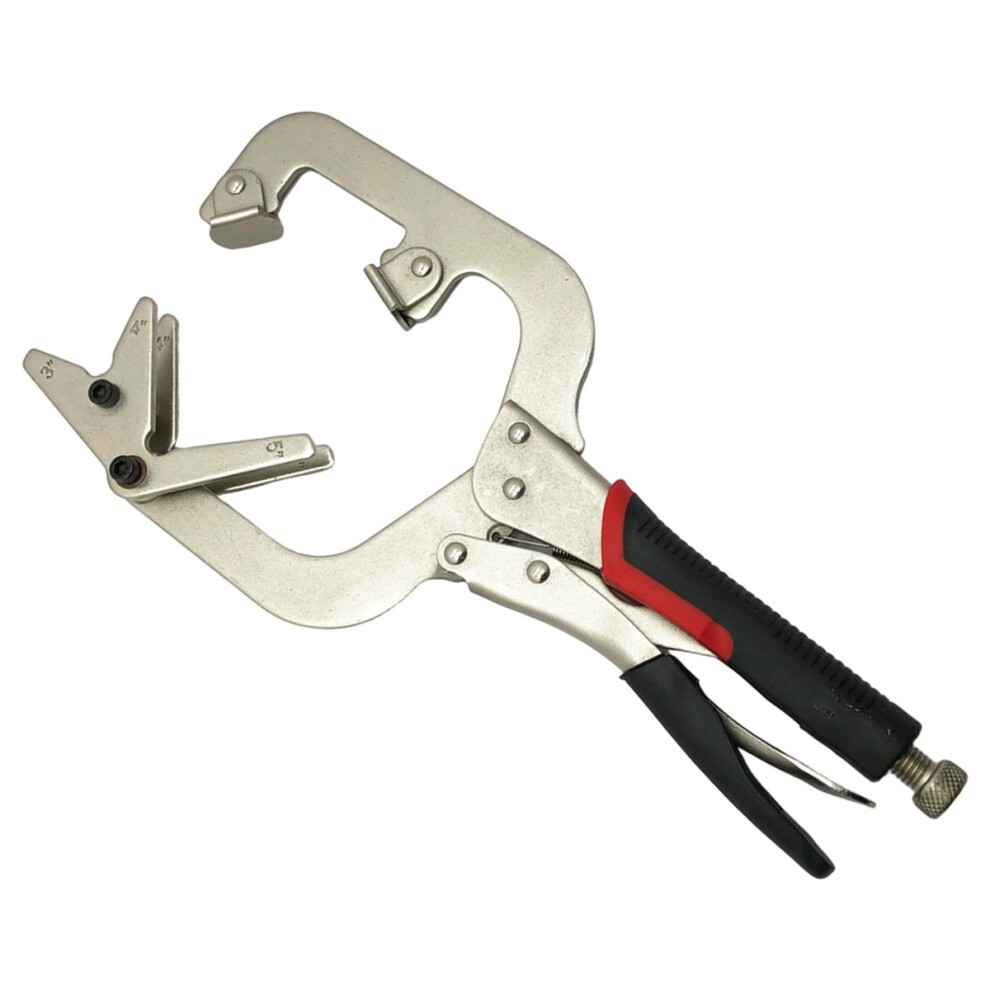 14-In Welding Pliers Welding Clamps Steel Vigorous Pliers Right Angle Clamp Nozzle Adjustable Welding Pipes Clamp 4852352385238