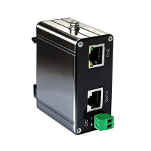 30W 2.5G Industrial Grade Straight-Through PoE Injector 0.6A 44-57V DC Input/Output Industrial Passive POE Injector