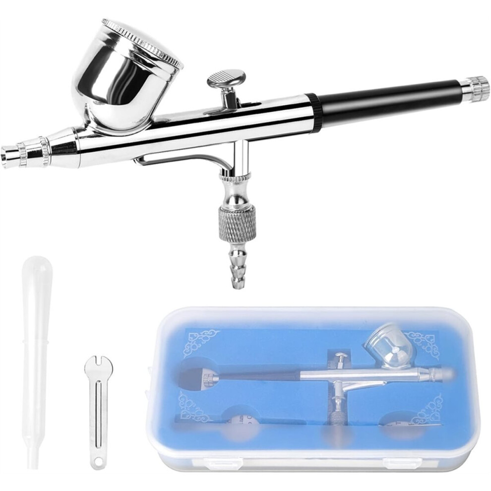 0.3Mm Dual-Action Airbrush : Feed Airbrush Kit For Painting, Modeling, Cake Decorating, Makeup, Nails, Crafts 4852352311251