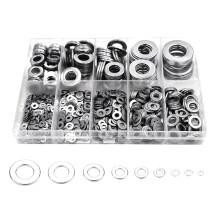 1 Set M2 to M 12 Ultrathin Flat Washer Adjusting Ultra Thin Shim Plain Gasket Kit Box 304 Stainless Steel