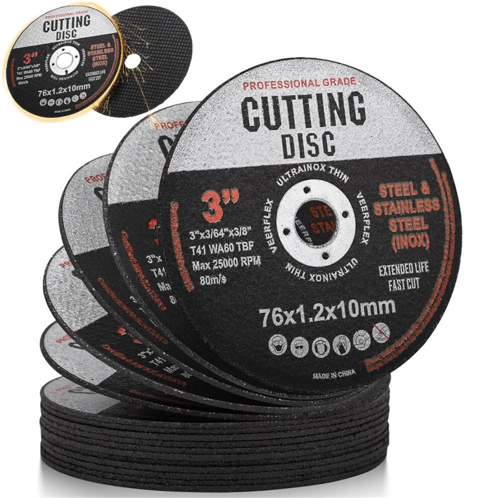 16Pcs Cutting Discs, 76Mm Cutting Disc, Angle Grinder Discs For Metal, Grinding Discs, Cutting Discs For Cutting Metal 4852352304598