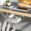 Storage Table Shelf Storage Box Pull Out Storage Box Hanging Under Desk Drawer Large Capacity Undertable Drawer Black 5