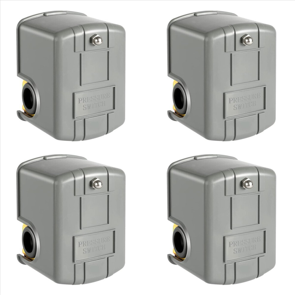 4X Pessure Switch For Well Pump, 40-60Psi Water Pressure Switch Adjustable Differential, 1/4 Inch Female Npt 4852352322431