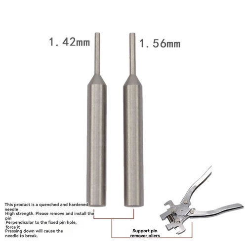 Locksmith Pin Remover, Car Folding Remote Control Key Pin Removal Pin Remote Control Key Folding Tool 1.56MM 2